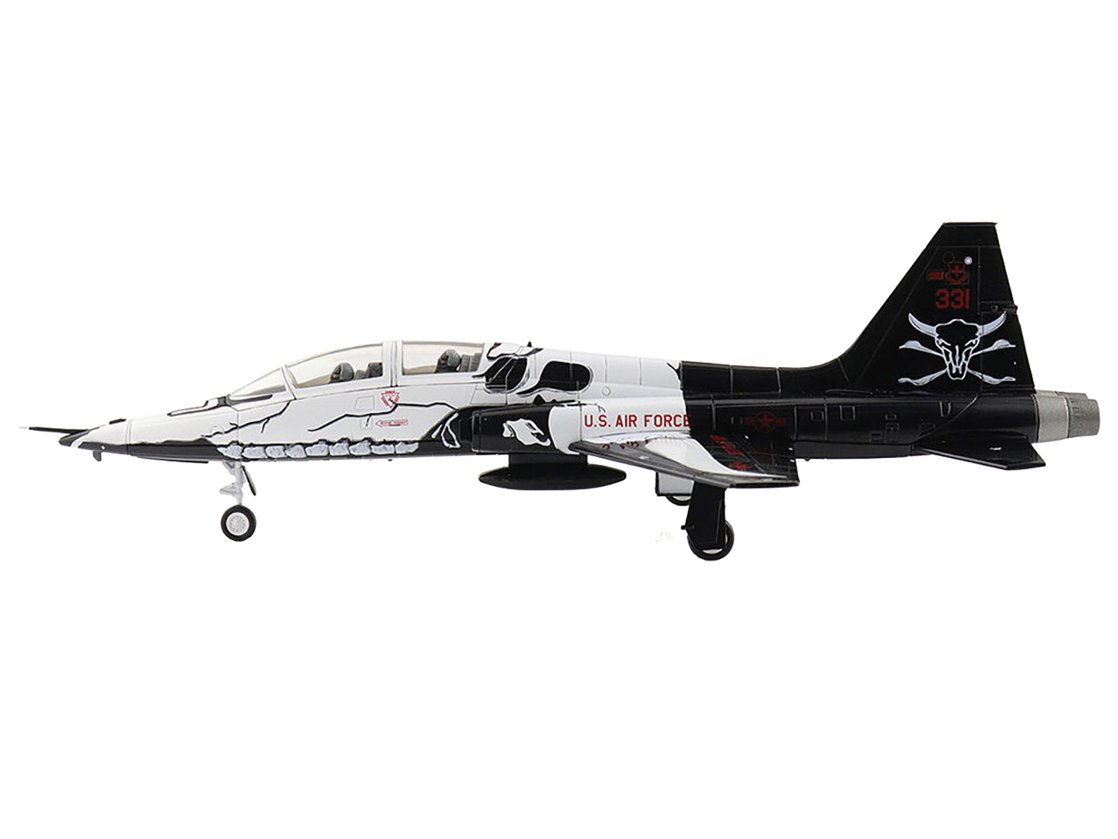 Northrop T-38C Talon Aircraft "65-10331 FAIP Scheme 87th FTS Laughlin AFB" (2021) United States Air Force "Air Power Series" 1/72 Diecast Model by Hobby Master - image 2