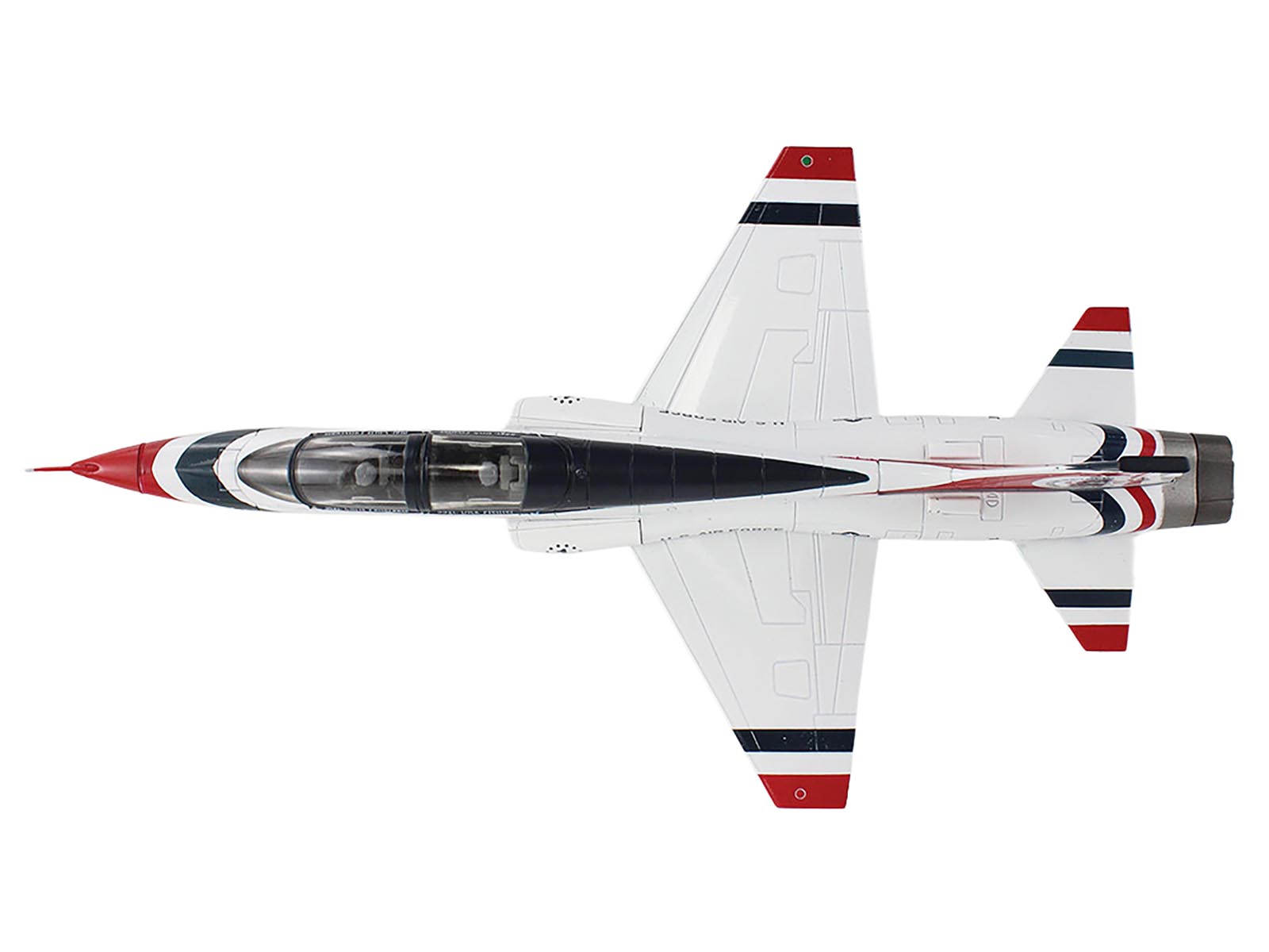 Northrop T-38 NASA Aircraft "#1 Thunderbirds Bicentennial Scheme" (1976) United States Air Force "Air Power Series" 1/72 Diecast Model by Hobby Master - image 4