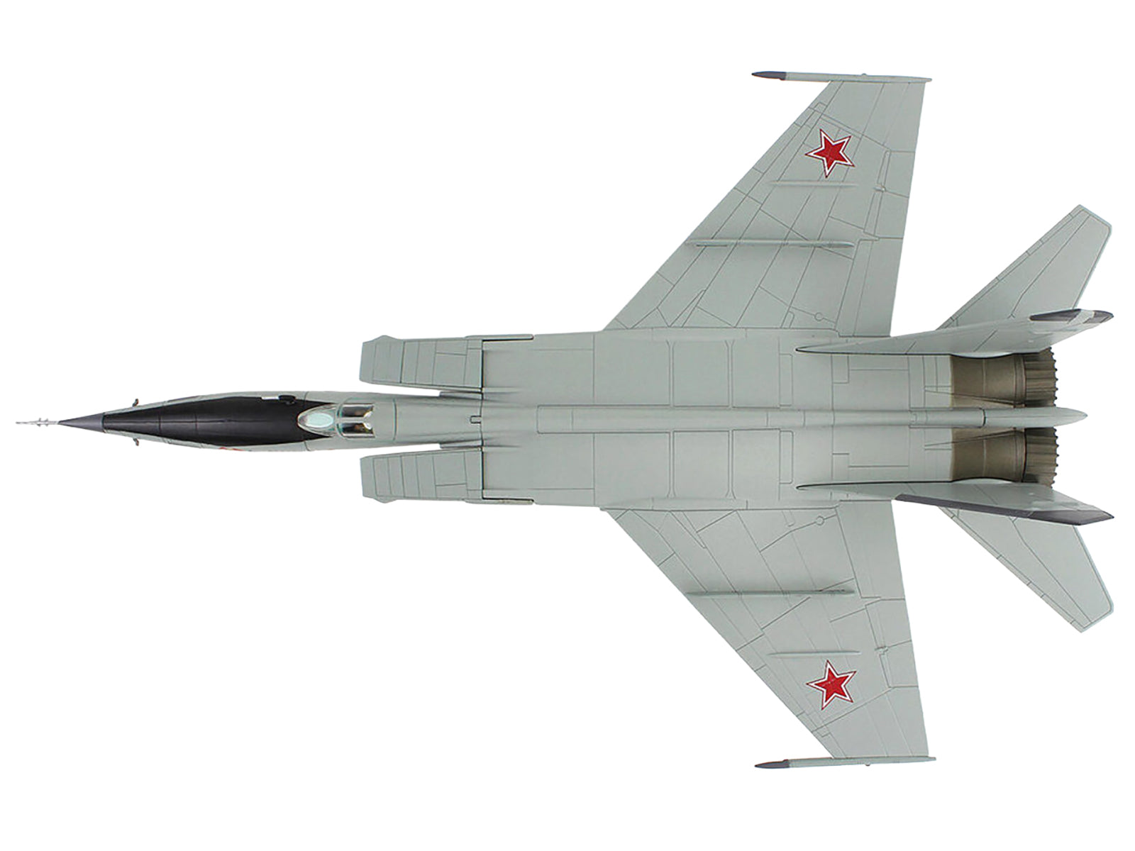 Mikoyan-Gurevich MiG-25RBT Aircraft "Red 46 47th Guards Reconnaissance Aviation Regiment 2nd Squadron" (2001) Russian Air Force "Air Power Series" 1/72 Diecast Model by Hobby Master - image 3