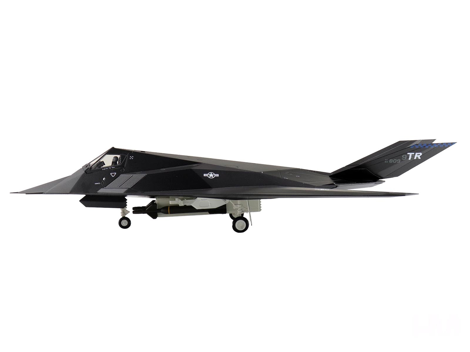 Lockheed F-117A Nighthawk Stealth Aircraft "84-0809" (2022) United States Air Force "Air Power Series" 1/72 Diecast Model by Hobby Master - image 2