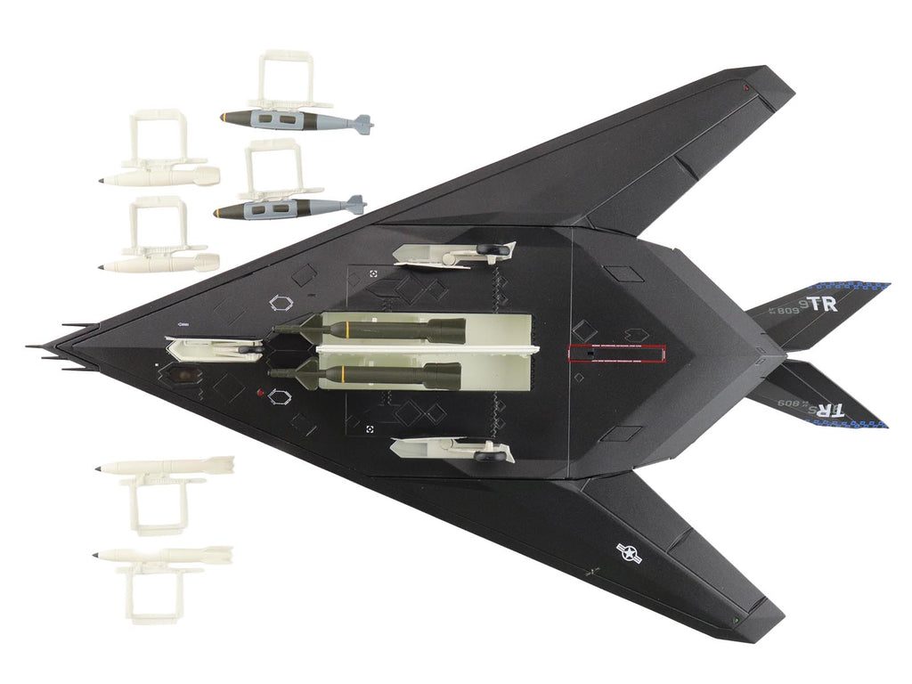 Lockheed YF-117 Nighthawk Stealth Aircraft "79-10782 410th FTS Edwards AFB" (2005) United States Air Force "Air Power Series" 1/72 Diecast Model by Hobby Master - image 5