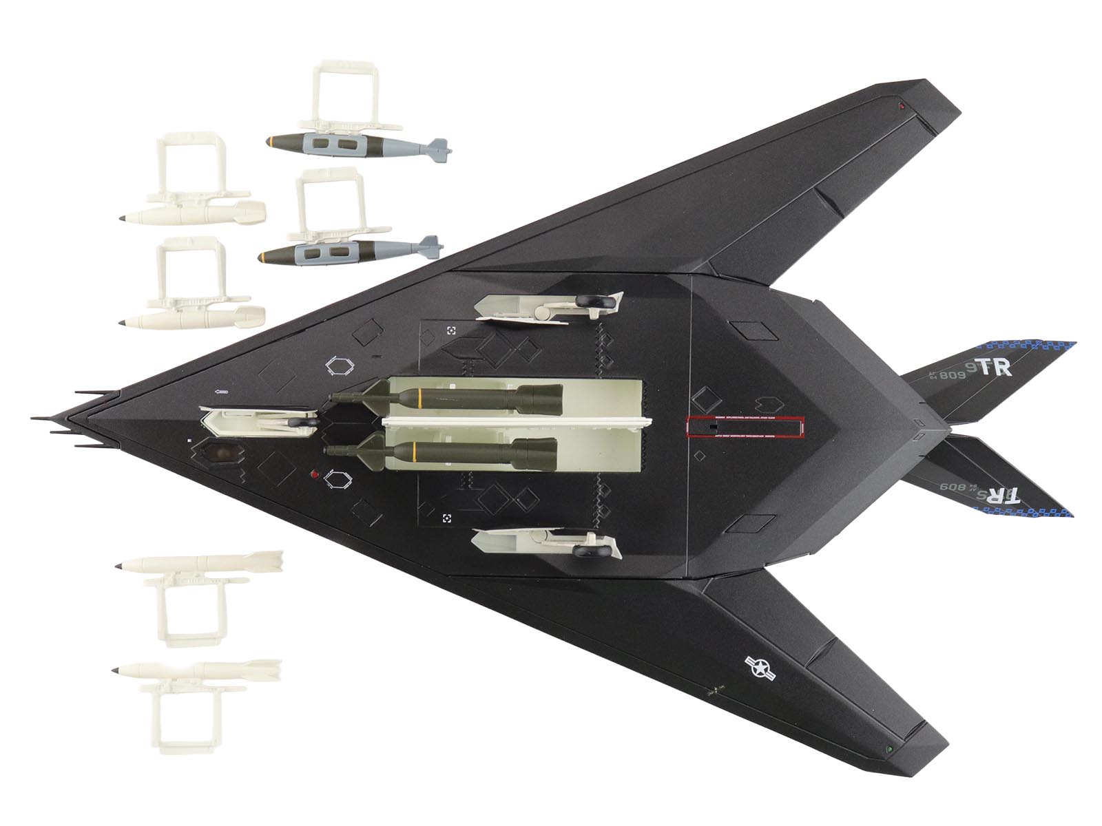 Lockheed YF-117 Nighthawk Stealth Aircraft "79-10782 410th FTS Edwards AFB" (2005) United States Air Force "Air Power Series" 1/72 Diecast Model by Hobby Master - image 5