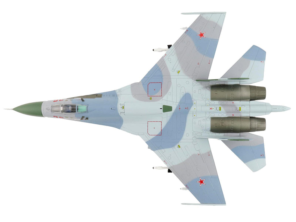 Sukhoi Su-27 Flanker-B Fighter Aircraft "Red 36 Barents Sea 941st IAP" (1987) Soviet Air Force "Air Power Series" 1/72 Diecast Model by Hobby Master - image 3