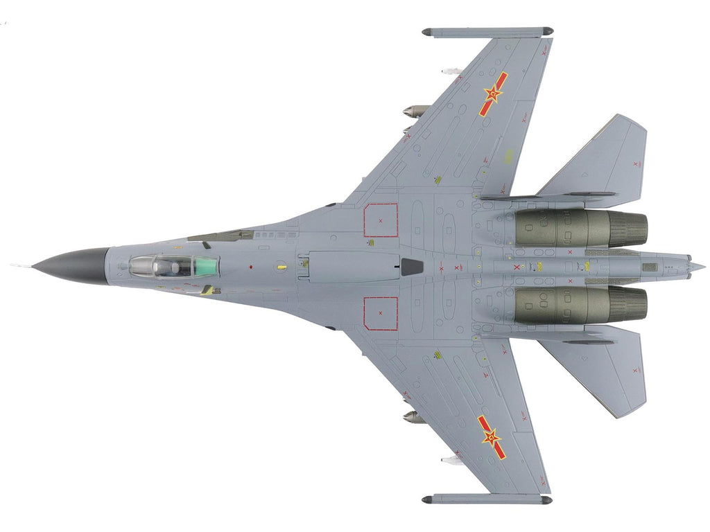 Shenyang J-11A Fighter Aircraft "40547 Golden Helmet" (2014) People's Liberation Army Air Force with 1/8 Scale Golden Helmet "Air Power Series" 1/72 Diecast Model by Hobby Master - image 3