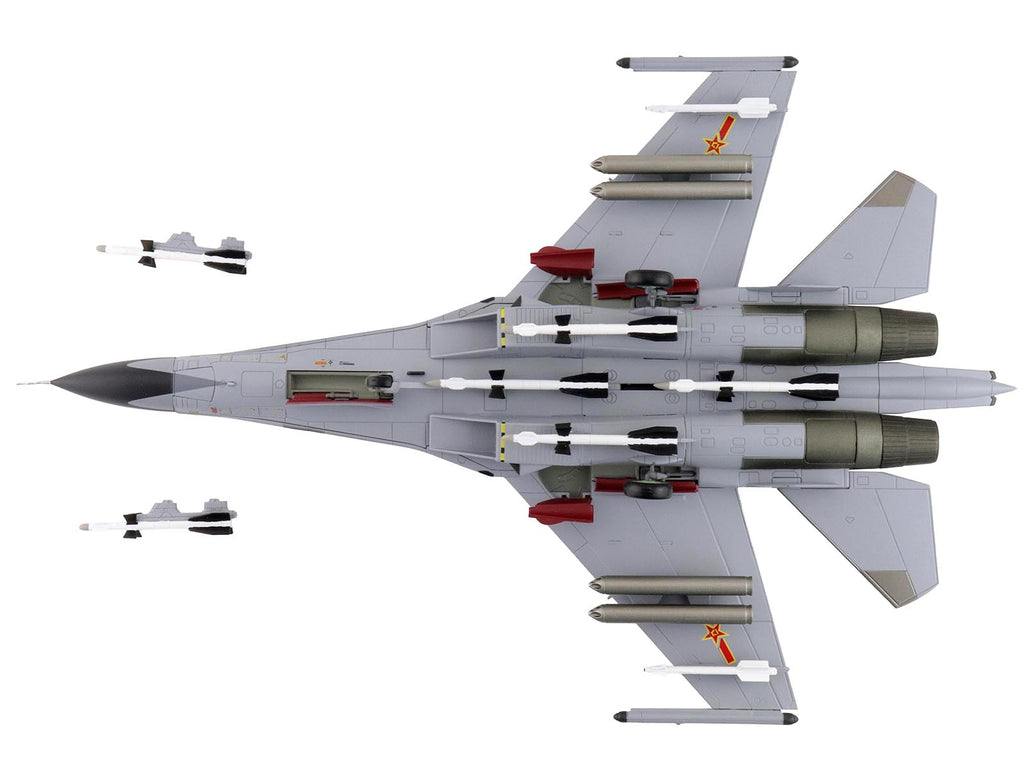 Shenyang J-11A Fighter Aircraft "40547 Golden Helmet" (2014) People's Liberation Army Air Force with 1/8 Scale Golden Helmet "Air Power Series" 1/72 Diecast Model by Hobby Master - image 4