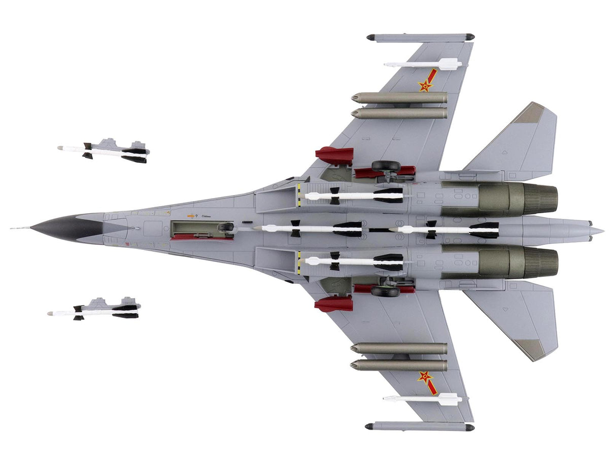 Shenyang J-11A Fighter Aircraft "40547 Golden Helmet" (2014) People's Liberation Army Air Force with 1/8 Scale Golden Helmet "Air Power Series" 1/72 Diecast Model by Hobby Master - image 4
