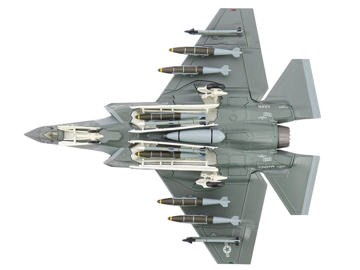 Lockheed F-35C Lightning II Aircraft "169034 VFA-125 Rough Raiders" (2022) United States Navy "Air Power Series" 1/72 Diecast Model by Hobby Master - image 4