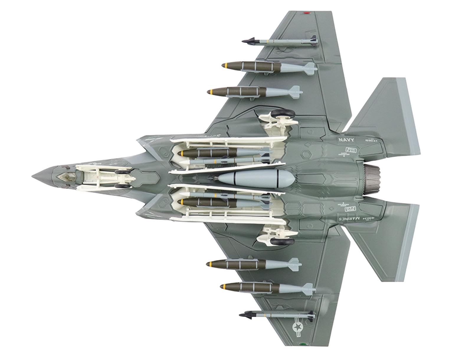 Lockheed F-35C Lightning II Aircraft "169034 VFA-125 Rough Raiders" (2022) United States Navy "Air Power Series" 1/72 Diecast Model by Hobby Master - image 4