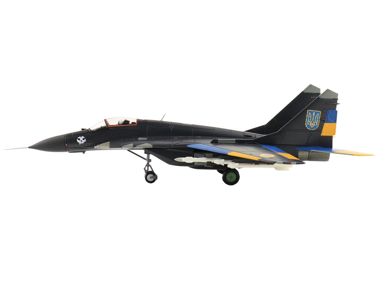 Mikoyan MIG-29 Fulcrum Aircraft "Ghost of Kyiv 40th Tactical Aviation Brigade Vasylkiv Air Base" (2023) Ukrainian Air Force "Air Power Series" 1/72 Diecast Model by Hobby Master - image 2