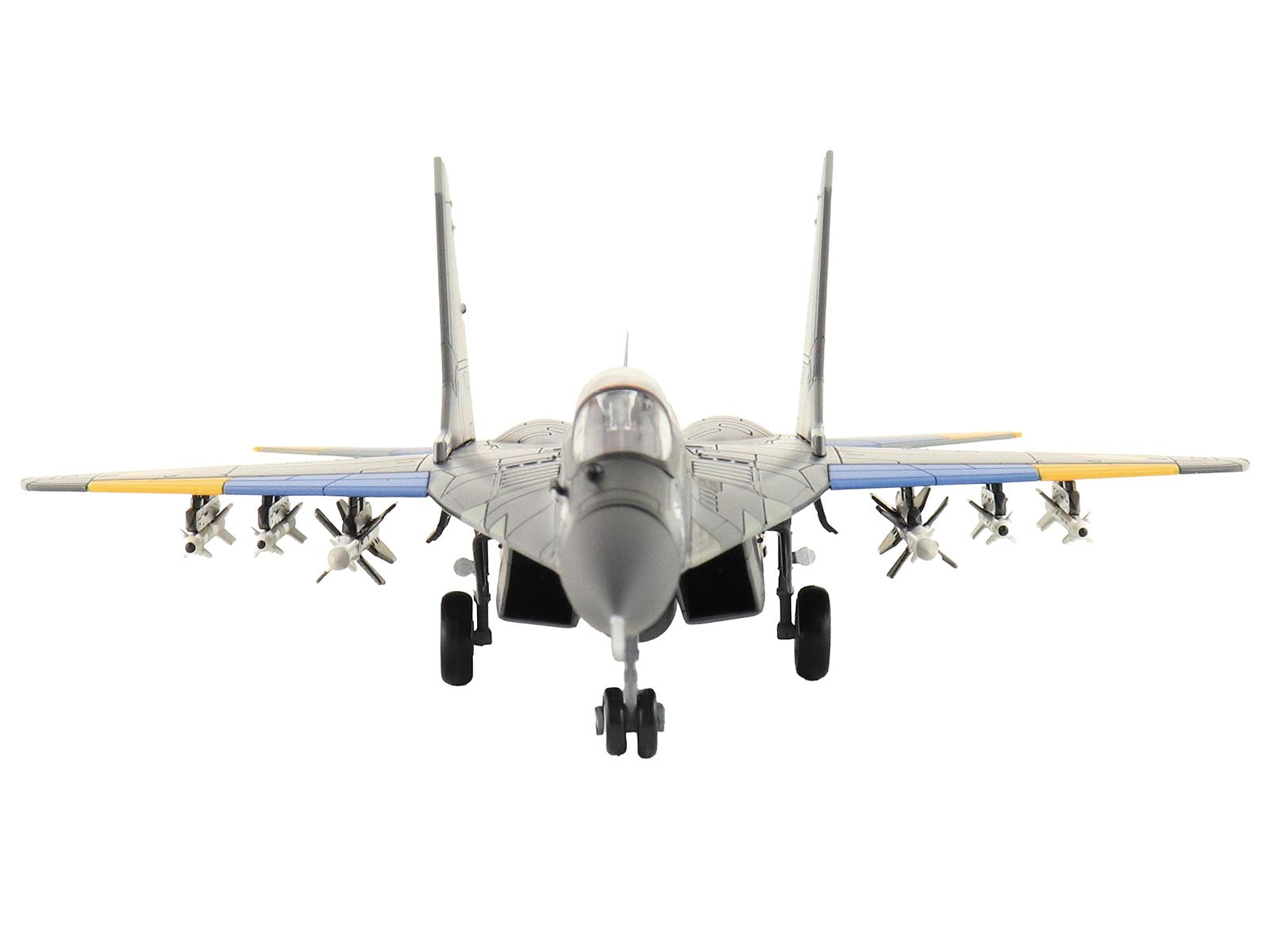Mikoyan MIG-29 Fulcrum Aircraft "Ghost of Kyiv 40th Tactical Aviation Brigade Vasylkiv Air Base" (2023) Ukrainian Air Force "Air Power Series" 1/72 Diecast Model by Hobby Master - image 3