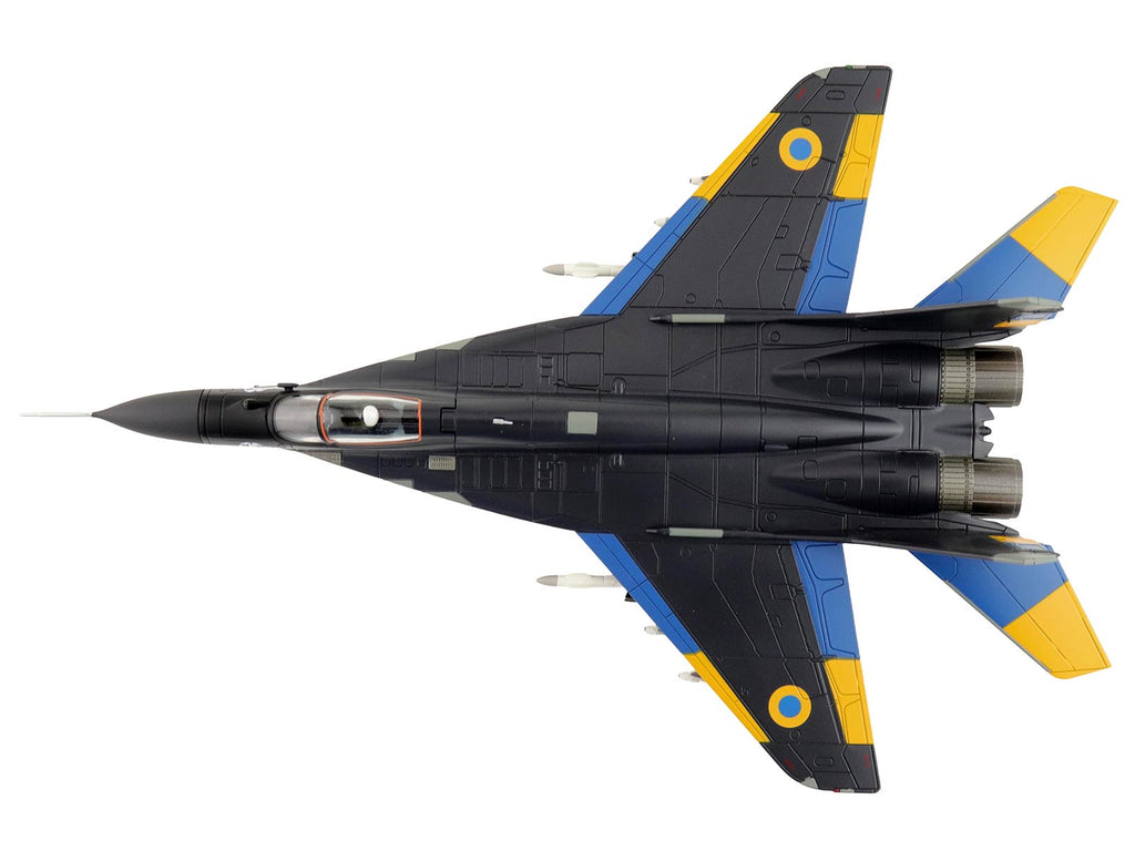 Mikoyan MIG-29 Fulcrum Aircraft "Ghost of Kyiv 40th Tactical Aviation Brigade Vasylkiv Air Base" (2023) Ukrainian Air Force "Air Power Series" 1/72 Diecast Model by Hobby Master - image 4