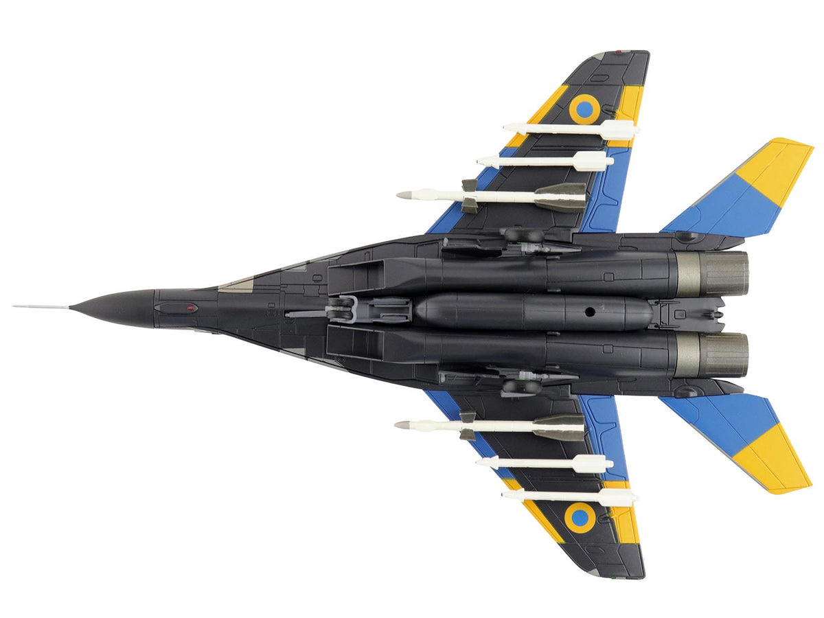 Mikoyan MIG-29 Fulcrum Aircraft "Ghost of Kyiv 40th Tactical Aviation Brigade Vasylkiv Air Base" (2023) Ukrainian Air Force "Air Power Series" 1/72 Diecast Model by Hobby Master - image 5