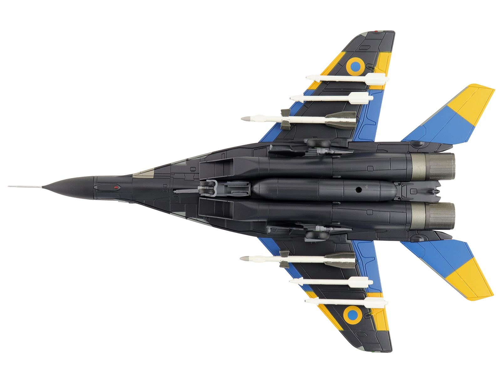 Mikoyan MIG-29 Fulcrum Aircraft "Ghost of Kyiv 40th Tactical Aviation Brigade Vasylkiv Air Base" (2023) Ukrainian Air Force "Air Power Series" 1/72 Diecast Model by Hobby Master - image 5