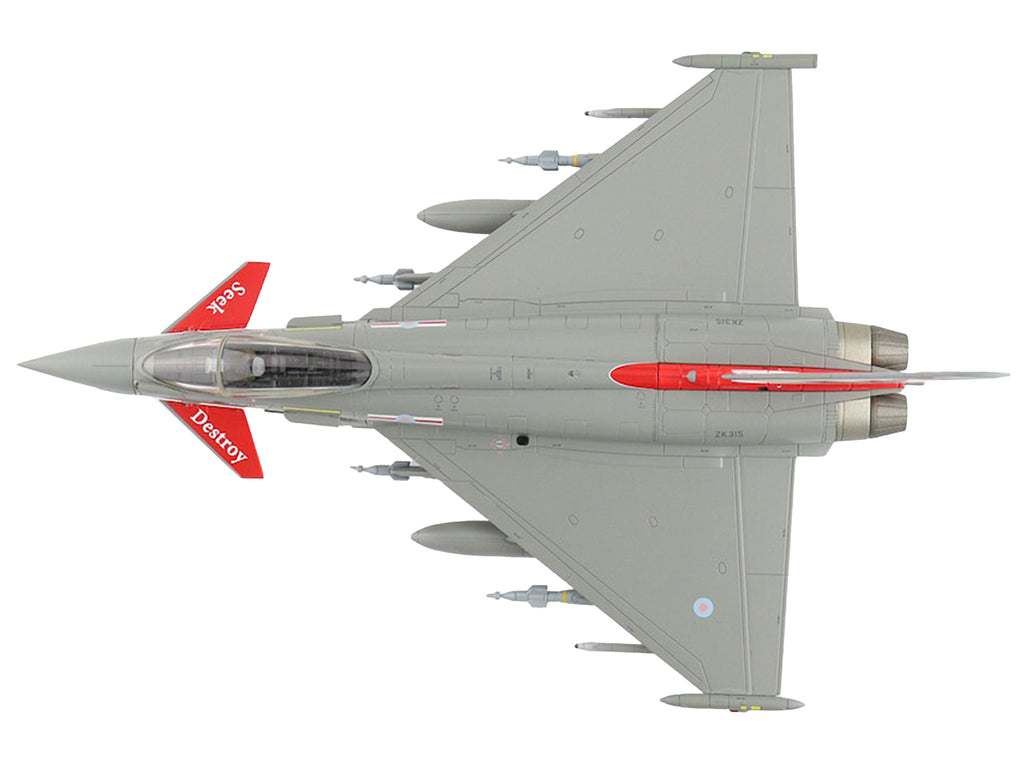 Eurofighter Typhoon Fighter Aircraft "ZK315 41 Squadron RAF Coningsby" (2015) Royal Air Force "Air Power Series" 1/72 Diecast Model by Hobby Master - image 2