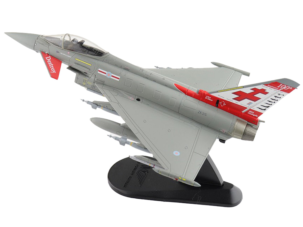 Eurofighter Typhoon Fighter Aircraft "ZK315 41 Squadron RAF Coningsby" (2015) Royal Air Force "Air Power Series" 1/72 Diecast Model by Hobby Master - image 5