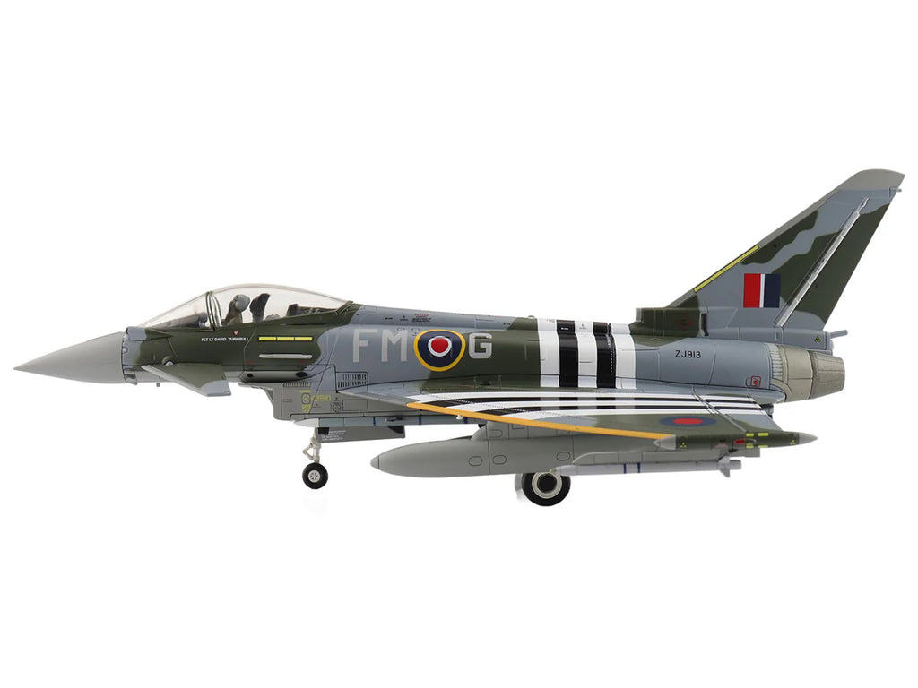 Eurofighter Typhoon FGR4 Fighter Aircraft "ZJ913 FM-G" (2024) British Royal Air Force "Air Power Series" 1/72 Diecast Model by Hobby Master - image 2
