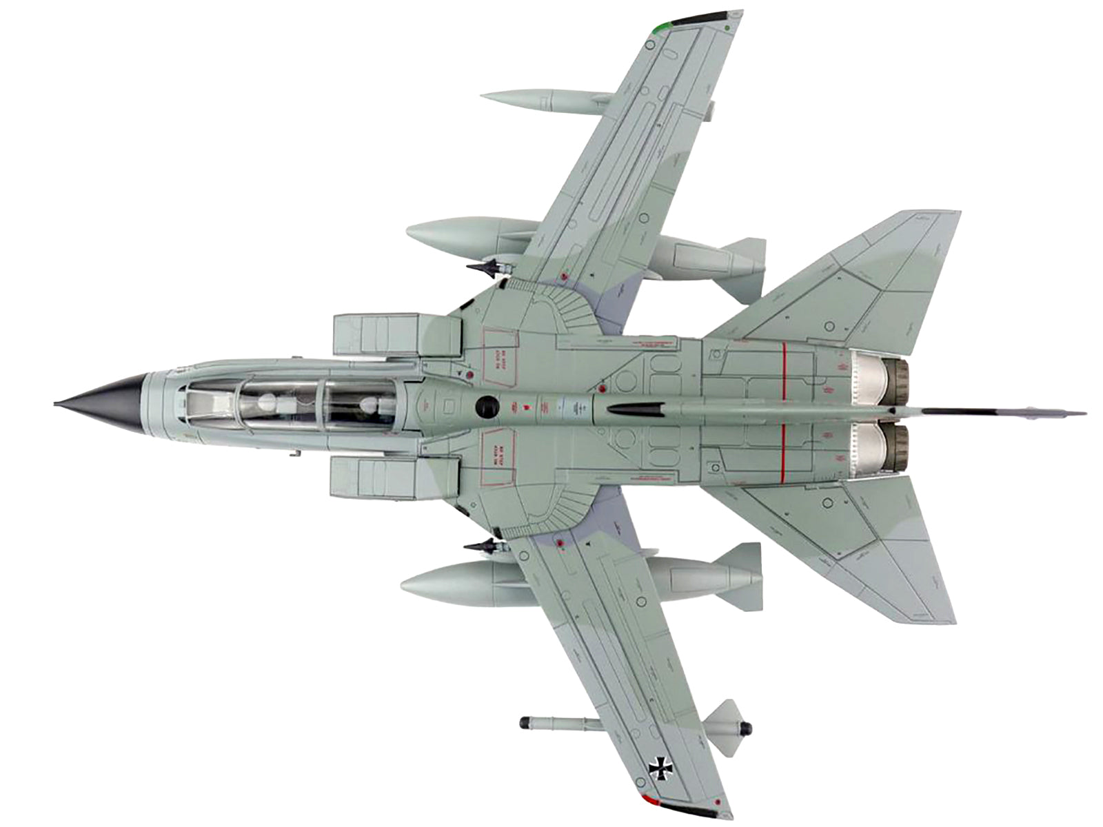 Panavia Tornado IDS Aircraft "Afghanistan Operation" "44+97 AG 51 Mazar-e Sharif" (August 2008) "Air Power Series" 1/72 Diecast Model by Hobby Master - image 4