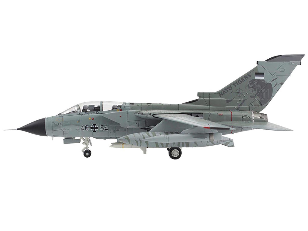 Panavia Tornado ECR Fighter-Bomber Aircraft "46+54 Tactical Air Wing 51 Schleswig-Jagel Air Base Germany" (2017) German Luftwaffe "Air Power Series" 1/72 Diecast Model by Hobby Master - image 2