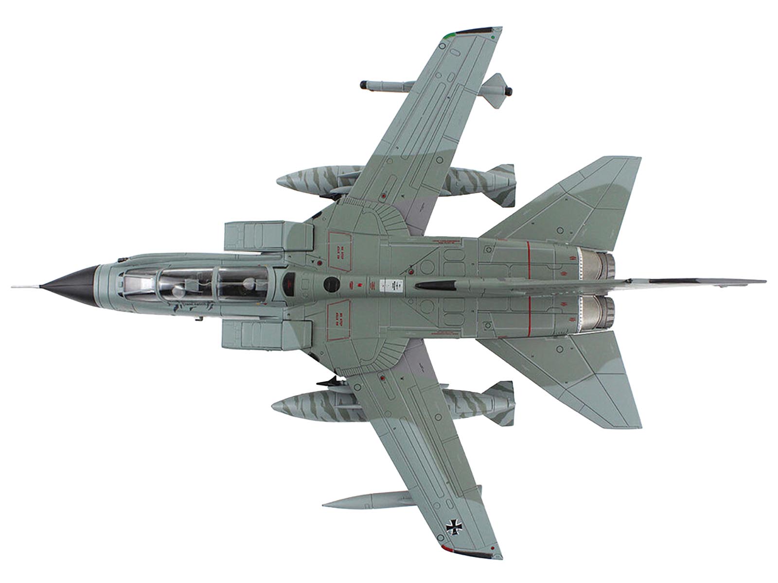 Panavia Tornado ECR Fighter-Bomber Aircraft "46+54 Tactical Air Wing 51 Schleswig-Jagel Air Base Germany" (2017) German Luftwaffe "Air Power Series" 1/72 Diecast Model by Hobby Master - image 3