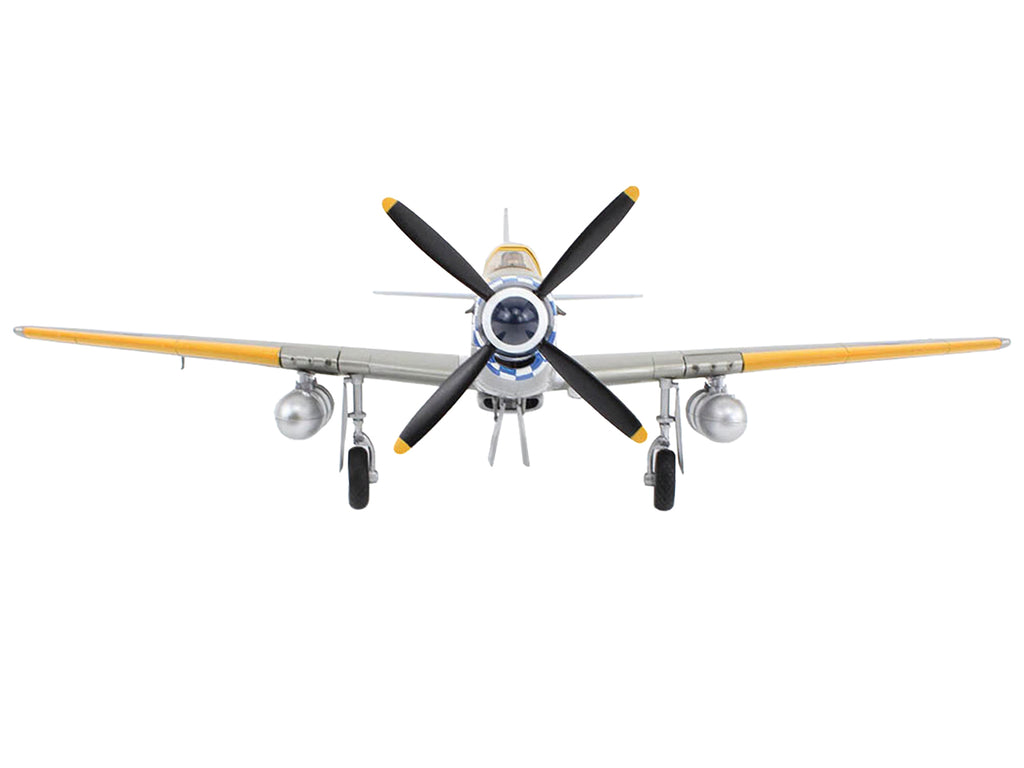 North American Mustang Mk.IV Fighter Aircraft "Flight Lieutenant Arthur S. 'Joe' Doley 19th Squadron" (1945) British Royal Air Force "Air Power Series" 1/48 Diecast Model by Hobby Master - image 2