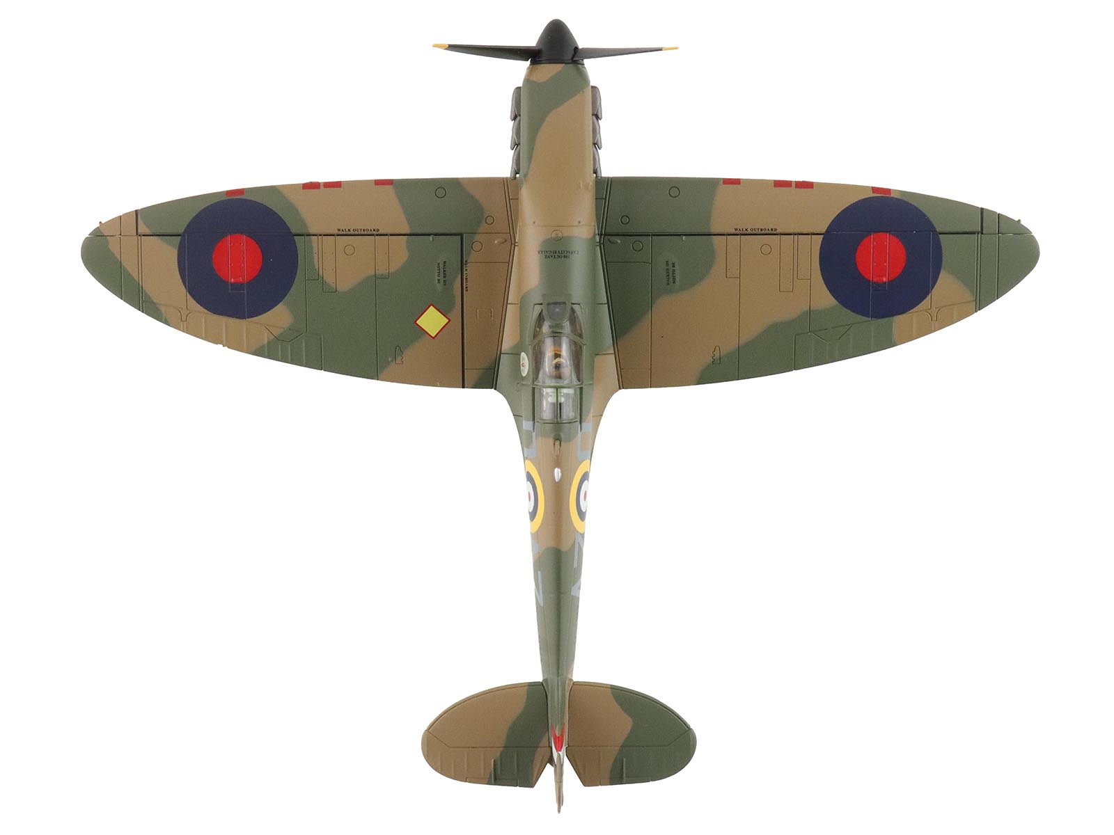 Supermarine Spitfire Mk.1a Fighter Aircraft "X4009 Flight Lieutenant P.C. Hughes" (1940) British Royal Air Force "Air Power Series" 1/48 Diecast Model by Hobby Master - image 3