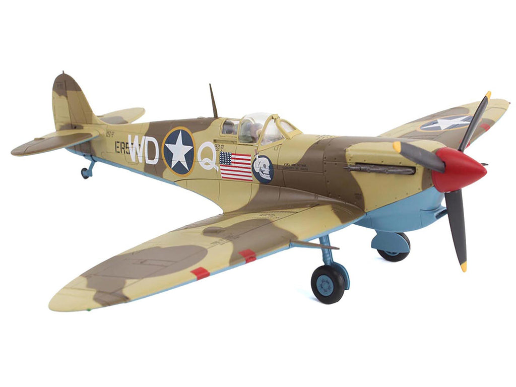 Supermarine Spitfire Mk.Vb Trop Fighter Aircraft "ER570 4th Fighter Squadron 52nd Fighter Group" (1943) Mediterranean Allied Coastal Air Force "Air Power Series" 1/48 Diecast Model by Hobby Master - image 5