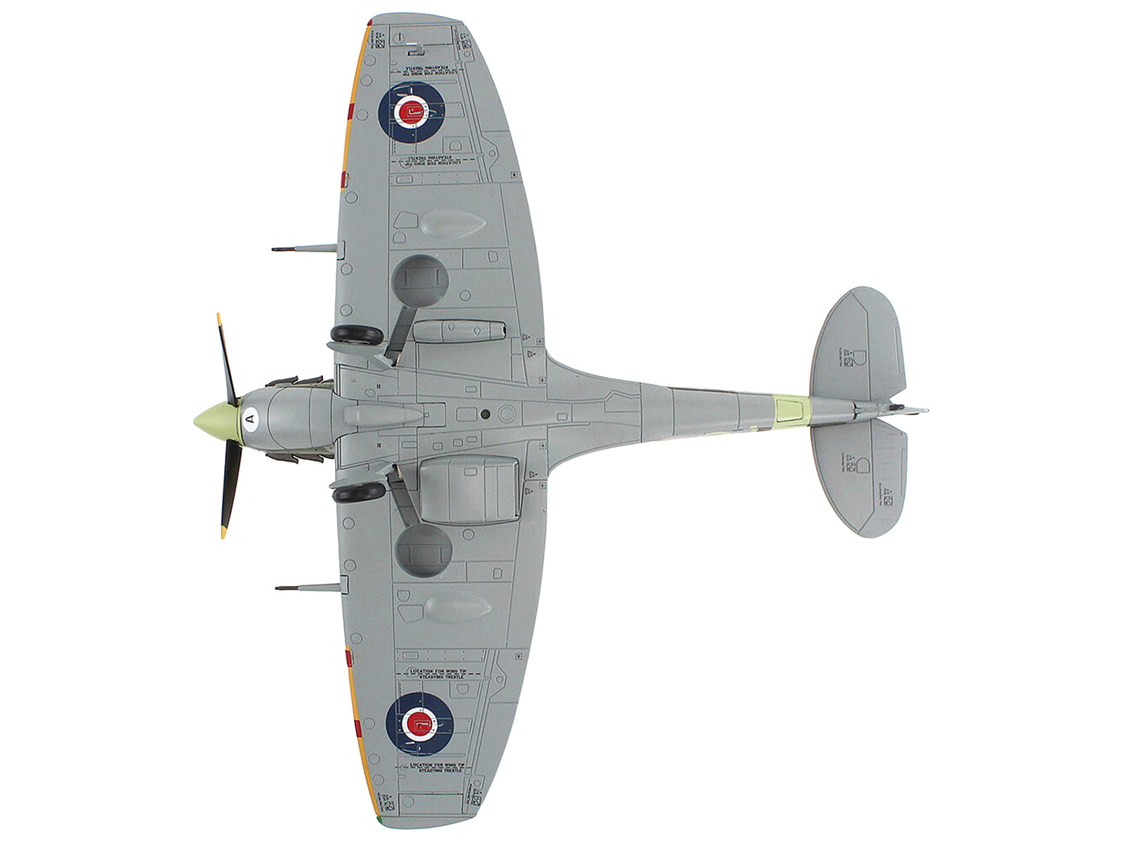 Supermarine Spitfire Mk Vb Fighter Aircraft "EN921 Flying Officer Jack Sheppard No. 401 Squadron" (1943) Royal Canadian Air Force "Air Power Series" 1/48 Diecast Model by Hobby Master - image 4
