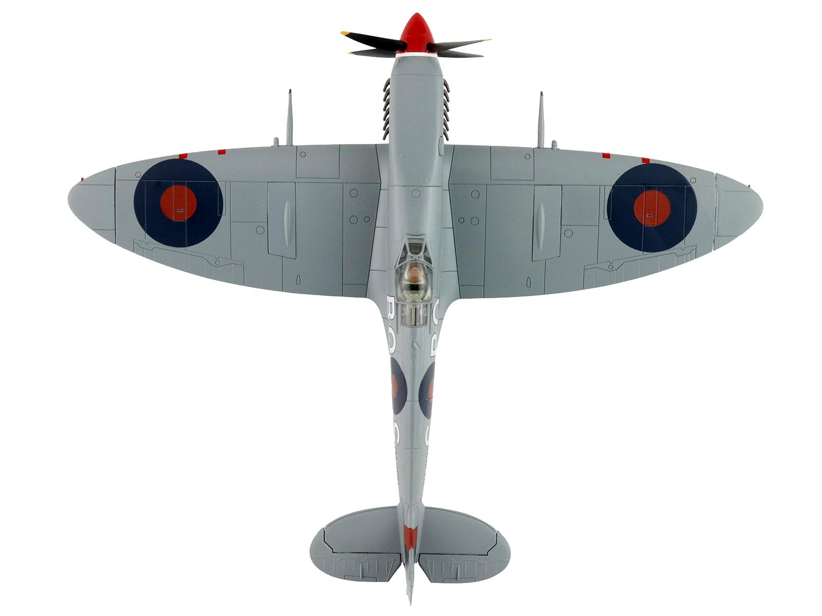 Supermarine Spitfire Mk IXc Fighter Aircraft "MA466 BQ-S No. 451 Squadron Corsica" (1944) Royal Australian Air Force "Air Power Series" 1/48 Diecast Model by Hobby Master - image 3