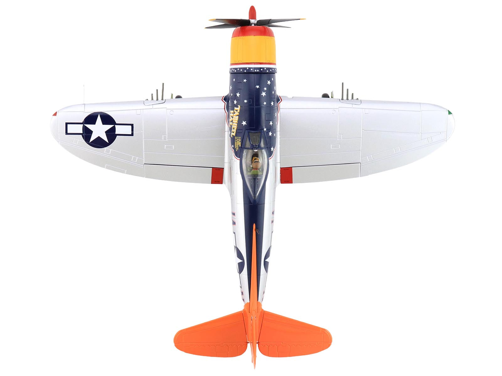 Republic P-47D Thunderbolt Aircraft "Tarheel Hal Lt. 'Ike' David 66 FS 358 FG" (1945) United States Army Air Forces "Air Power Series" 1/48 Diecast Model by Hobby Master - image 3
