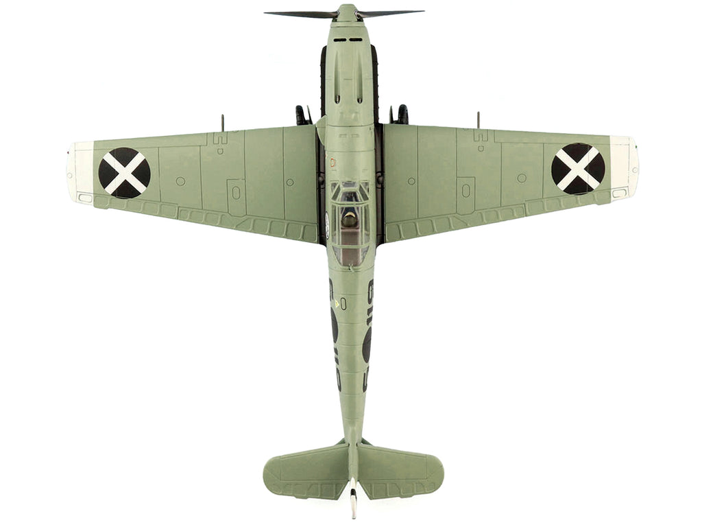 Messerschmitt BF 109E-3 Fighter Aircraft "Hauptmann Siebelt Reents Spanish Civil War" (1939) "Air Power Series" 1/48 Diecast Model by Hobby Master - image 4