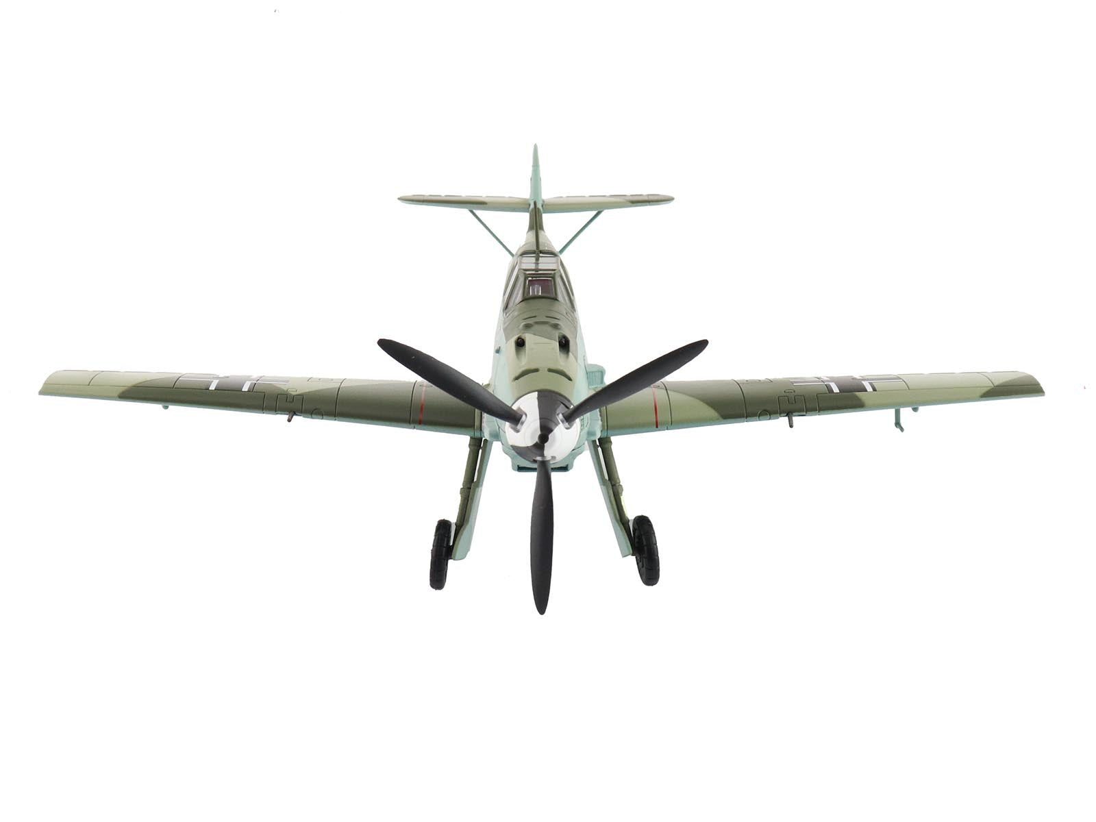 Messerschmitt BF 109E-4 Fighter Aircraft "Franz von Werra II/JG-3" (1940) German Luftwaffe "Air Power Series" 1/48 Diecast Model by Hobby Master - image 3