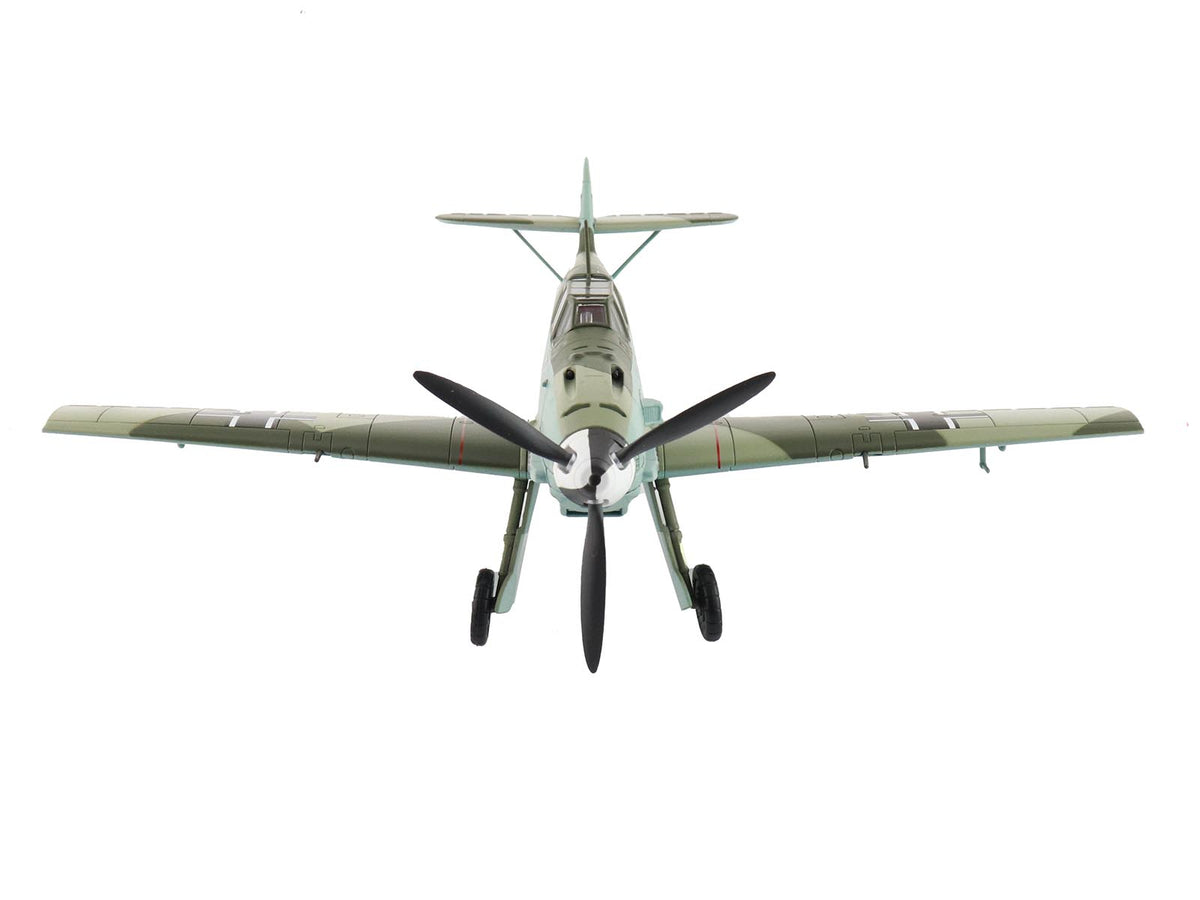 Messerschmitt BF 109E-4 Fighter Aircraft "Franz von Werra II/JG-3" (1940) German Luftwaffe "Air Power Series" 1/48 Diecast Model by Hobby Master - image 3