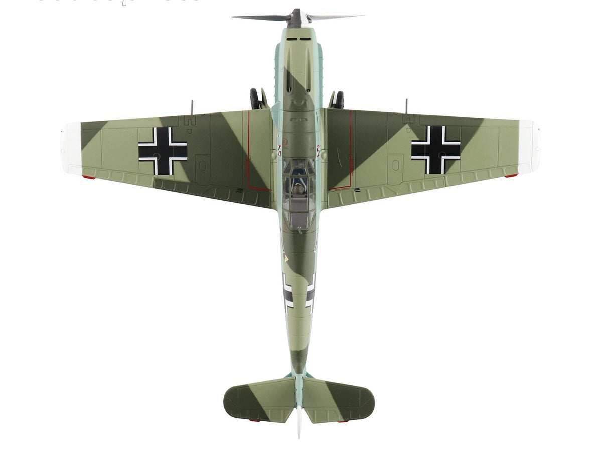 Messerschmitt BF 109E-4 Fighter Aircraft "Franz von Werra II/JG-3" (1940) German Luftwaffe "Air Power Series" 1/48 Diecast Model by Hobby Master - image 4