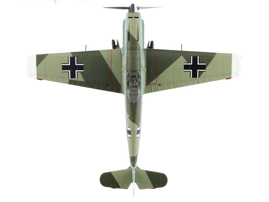 Messerschmitt BF 109E-4 Fighter Aircraft "Franz von Werra II/JG-3" (1940) German Luftwaffe "Air Power Series" 1/48 Diecast Model by Hobby Master - image 4