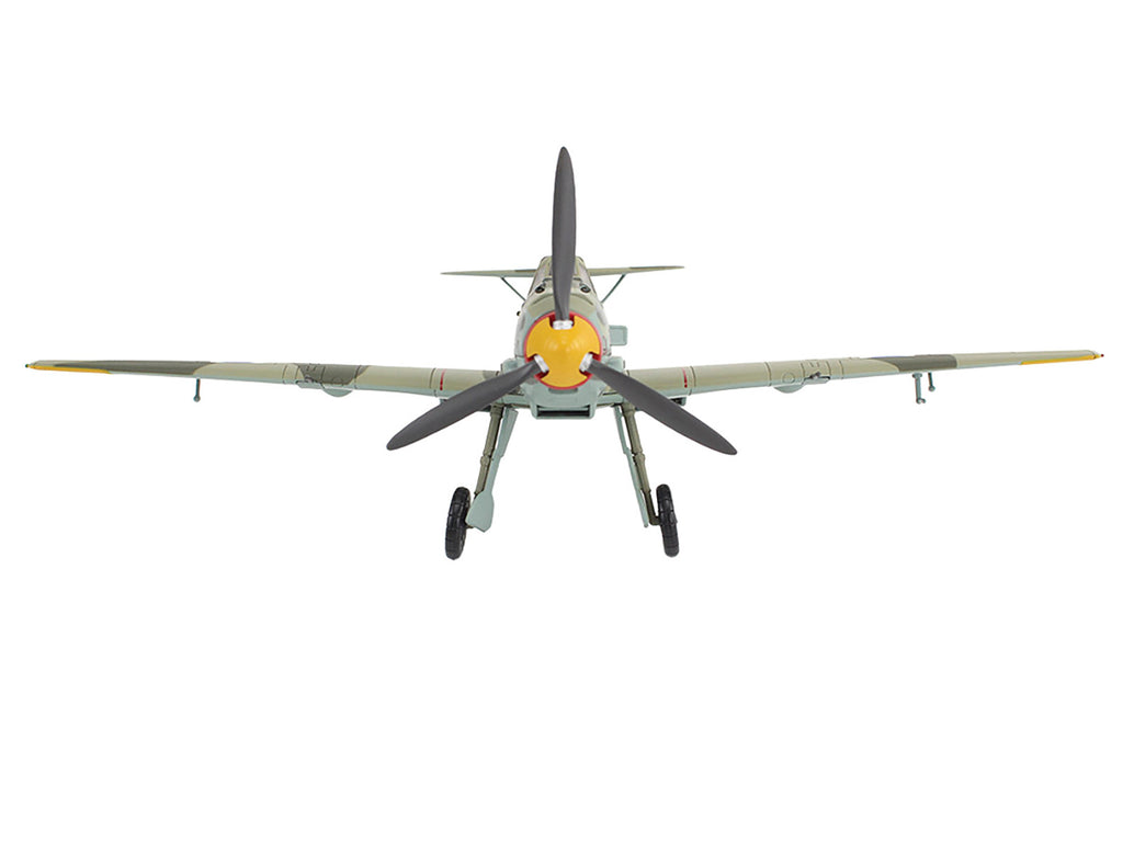 Messerschmitt Bf 109E-3 Fighter Aircraft "White 2 Jan Reznak 13.(slow)/JG 52 Kraznodar USSR" (1943) German Luftwaffe "Air Power Series" 1/48 Diecast Model by Hobby Master - image 3