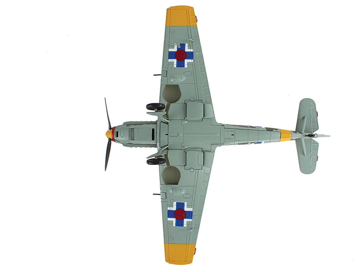 Messerschmitt Bf 109E-3 Fighter Aircraft "White 2 Jan Reznak 13.(slow)/JG 52 Kraznodar USSR" (1943) German Luftwaffe "Air Power Series" 1/48 Diecast Model by Hobby Master - image 5