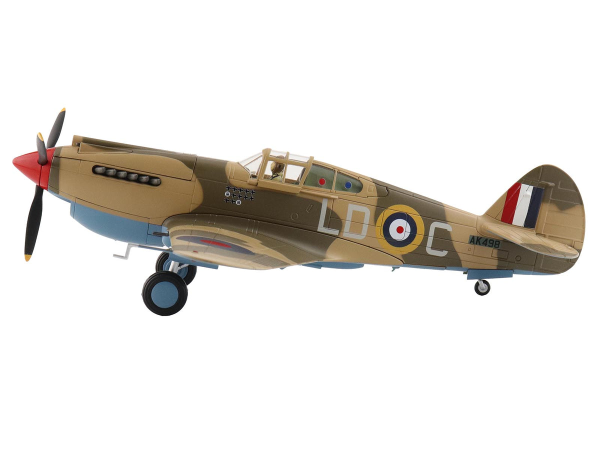 Curtiss P-40 Warhawk Tomahawk Mk IIB Aircraft "LD-C Clive Caldwell No. 250 Squadron North Africa" (1942) British Royal Air Force "Air Power Series" 1/48 Diecast Model by Hobby Master - image 2