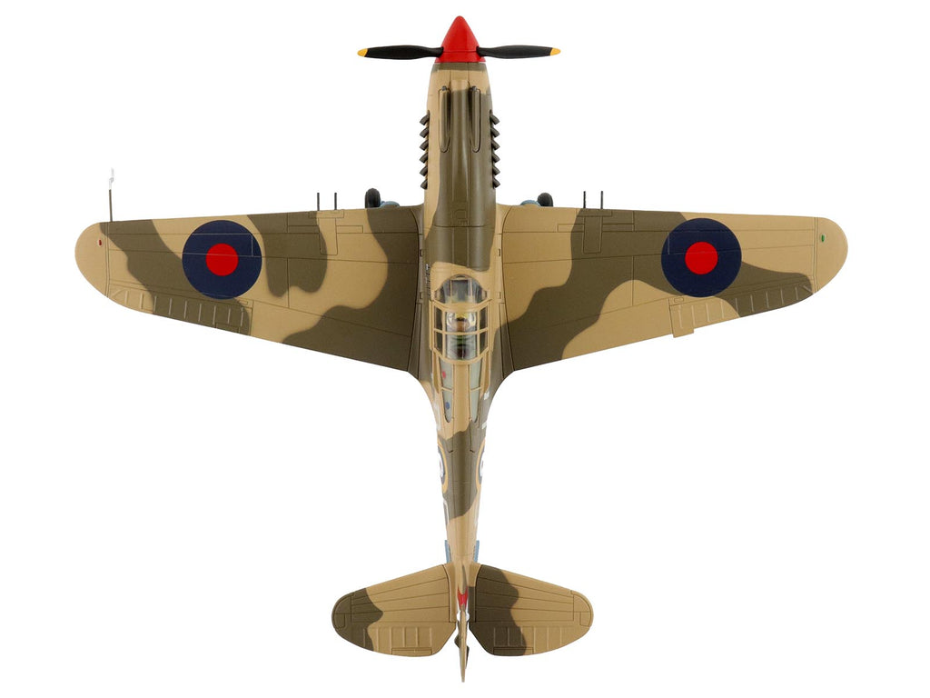 Curtiss P-40 Warhawk Tomahawk Mk IIB Aircraft "LD-C Clive Caldwell No. 250 Squadron North Africa" (1942) British Royal Air Force "Air Power Series" 1/48 Diecast Model by Hobby Master - image 3
