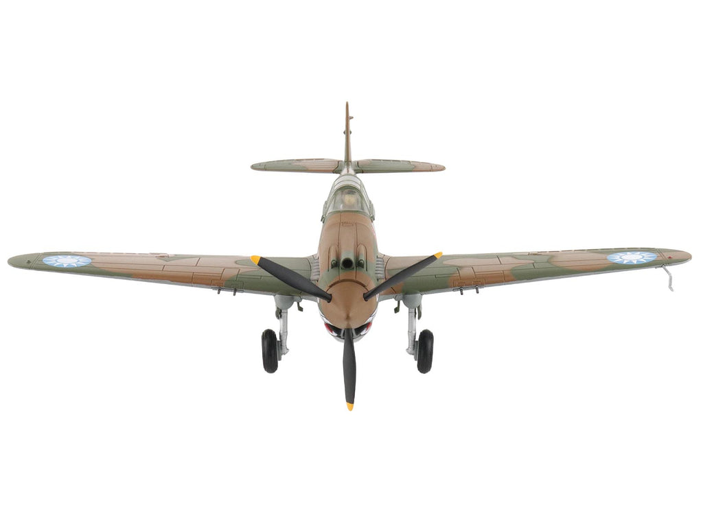 Curtiss P-40B Hawk 81-A2 Fighter-Bomber Aircraft "No.77 Robert Smith 3rd Pursuit Squadron" (1941) American Volunteer Group in China "Air Power Series" 1/48 Diecast Model by Hobby Master - image 3