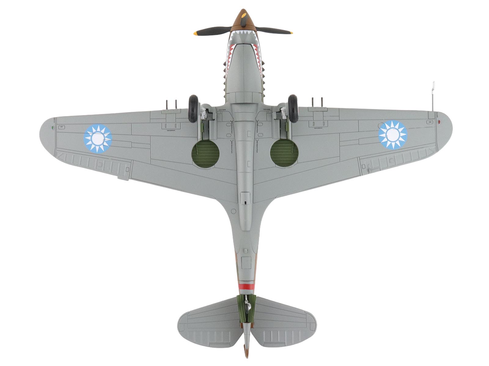 Curtiss P-40B Hawk 81-A2 Fighter-Bomber Aircraft "No.77 Robert Smith 3rd Pursuit Squadron" (1941) American Volunteer Group in China "Air Power Series" 1/48 Diecast Model by Hobby Master - image 5