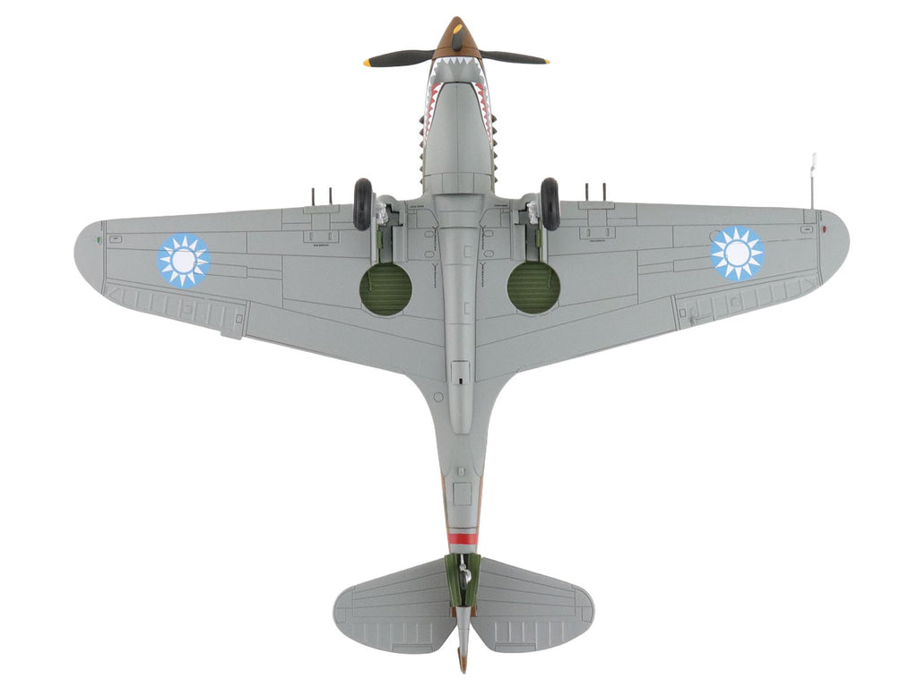 Curtiss P-40B Hawk 81-A2 Fighter-Bomber Aircraft "No.77 Robert Smith 3rd Pursuit Squadron" (1941) American Volunteer Group in China "Air Power Series" 1/48 Diecast Model by Hobby Master - image 5