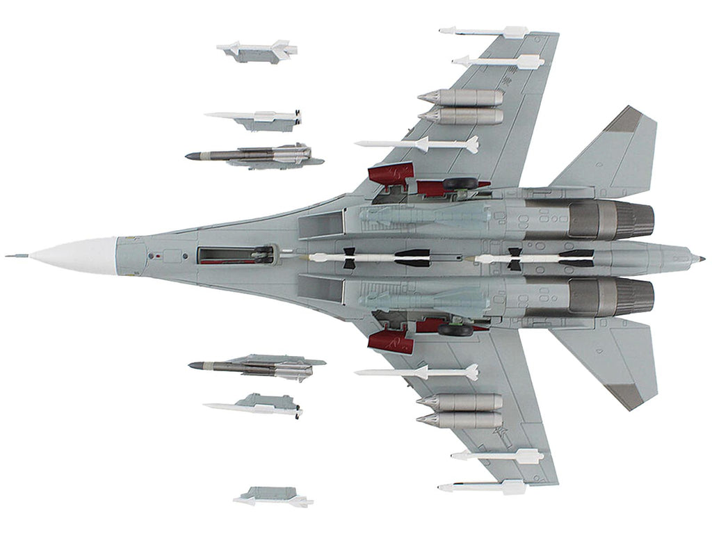 Sukhoi Su-30MK2 Flanker-G Fighter Aircraft "White 17 China" (2022) People's Liberation Army Naval Air Force (PLANAF) "Air Power Series" 1/72 Diecast Model by Hobby Master - image 4