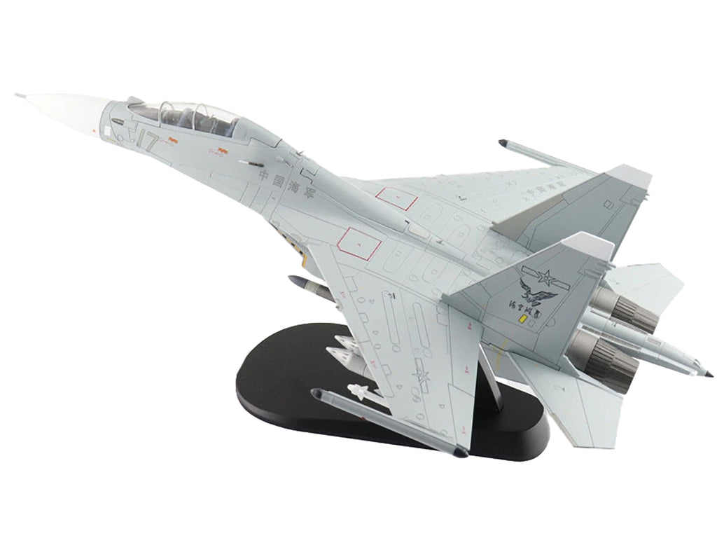Sukhoi Su-30MK2 Flanker-G Fighter Aircraft "White 17 China" (2022) People's Liberation Army Naval Air Force (PLANAF) "Air Power Series" 1/72 Diecast Model by Hobby Master - image 5