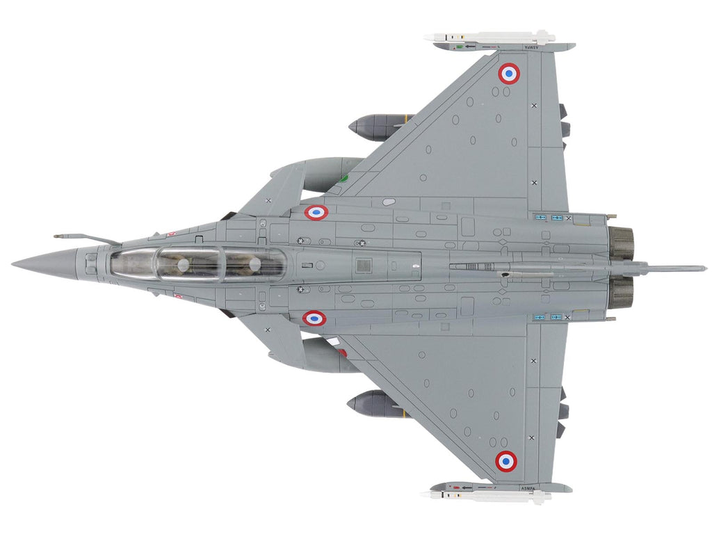 Dassault Rafale B Fighter Aircraft "113-IE/330 Libya" (2011) French Air Force "Air Power Series" 1/72 Diecast Model by Hobby Master - image 4