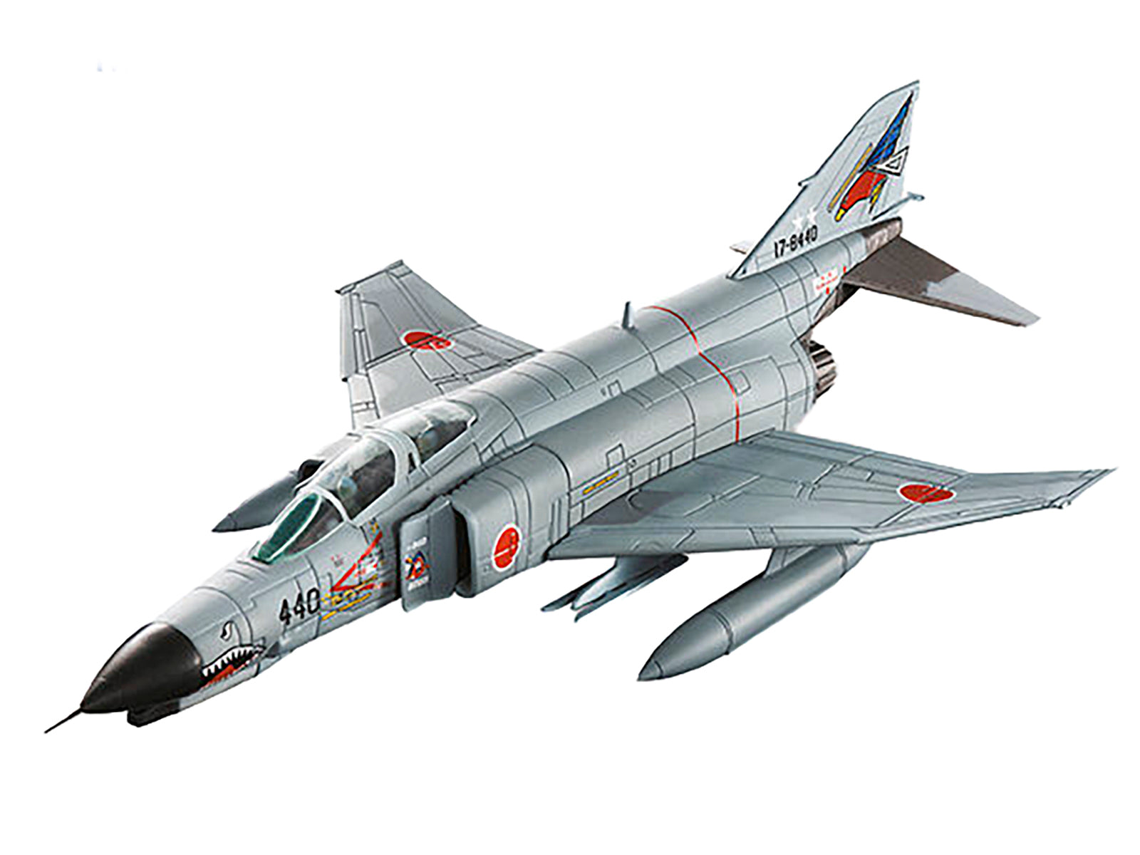 Mitsubishi F-4EJ Kai Super Phantom II Fighter Aircraft "302nd Squadron 83rd Air Wing Tactical Air Meet" (2001) Japan Air Self-Defense Force 1/100 Diecast Model by Hachette Collections - image 3