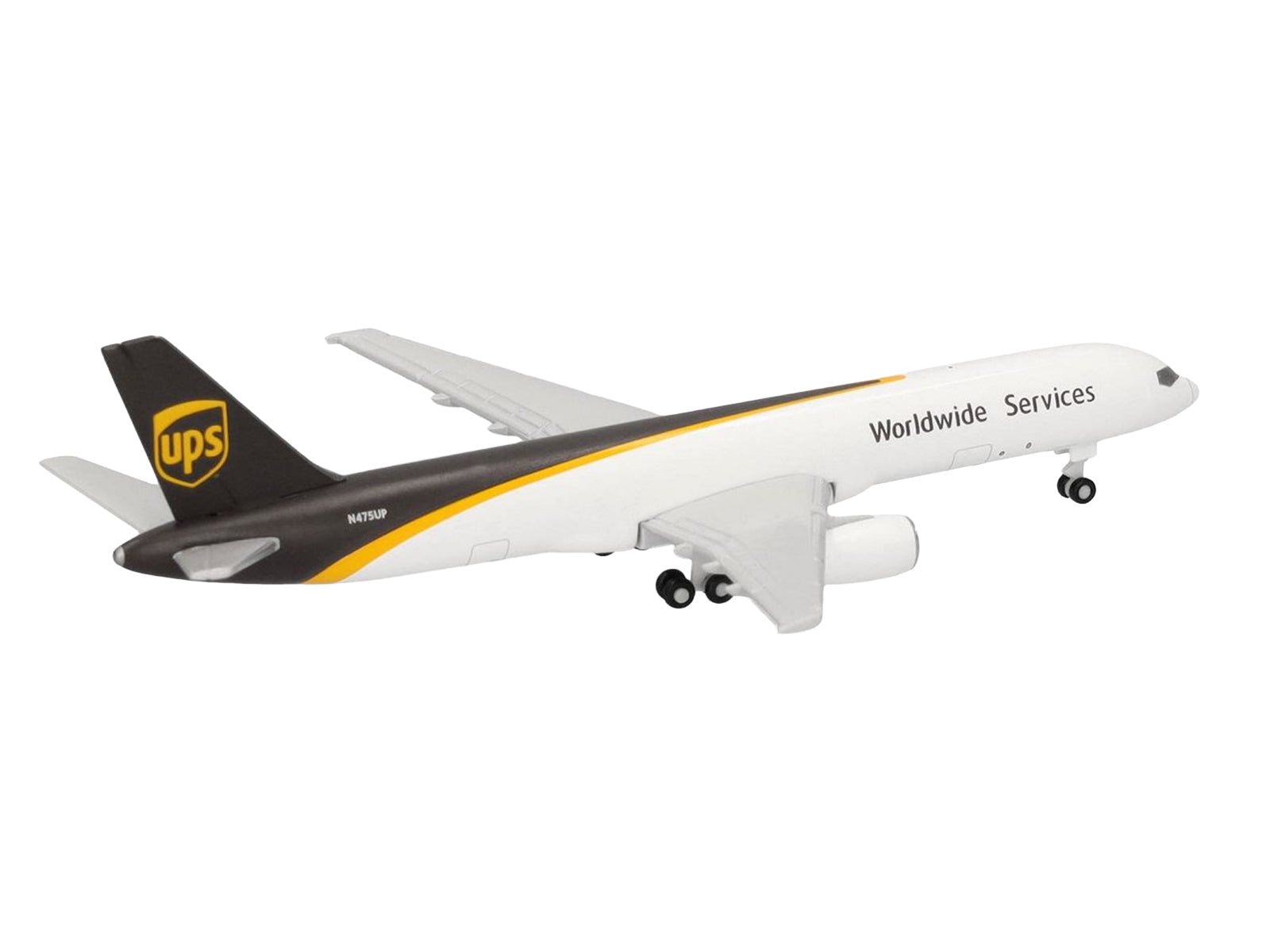 Boeing 757-200F Commercial Aircraft "UPS Worldwide Service" (N475UP) White with Brown Tail 1/500 Diecast Model Airplane by Herpa - image 4