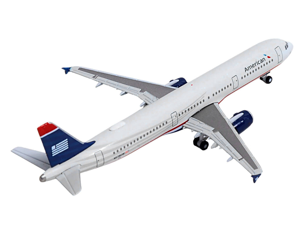 Airbus A321 Commercial Aircraft "American Airlines" (N578UW) Gray with Blue Tail 1/500 Diecast Model by Herpa - image 3