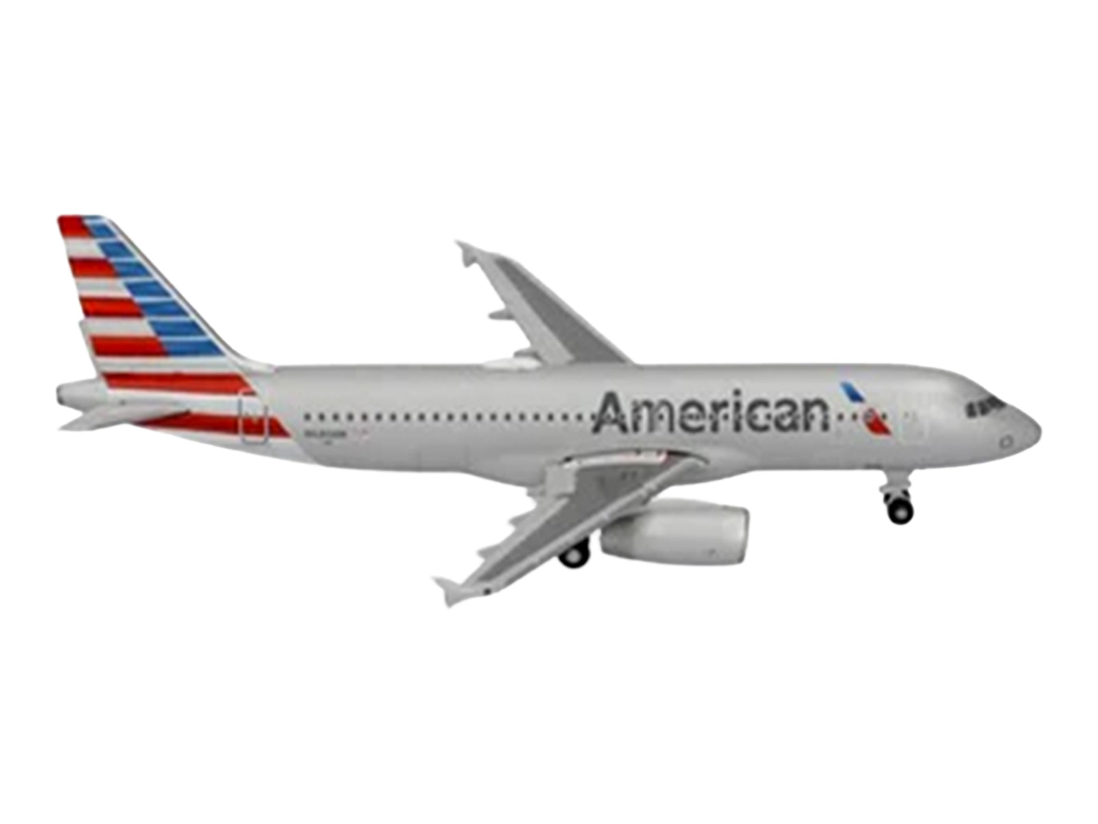 Airbus A320 Commercial Aircraft "American Airlines" (N680AW) Silver with Blue and Red Tail 1/500 Diecast Model Airplane by Herpa - image 3