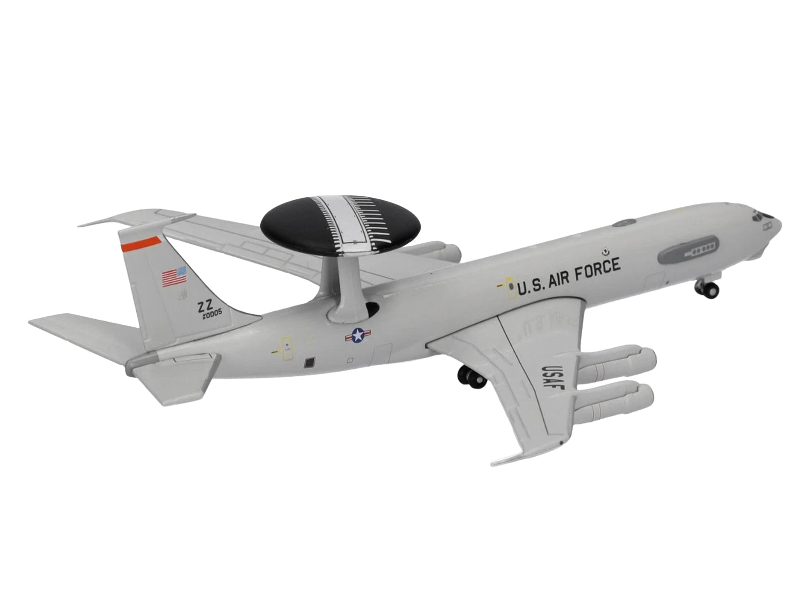 Boeing E-3 Sentry Aircraft "961st Airborne Air Control Squadron Kadena Air Base" (81-0005) United States Air Force 1/500 Diecast Model Airplane by Herpa