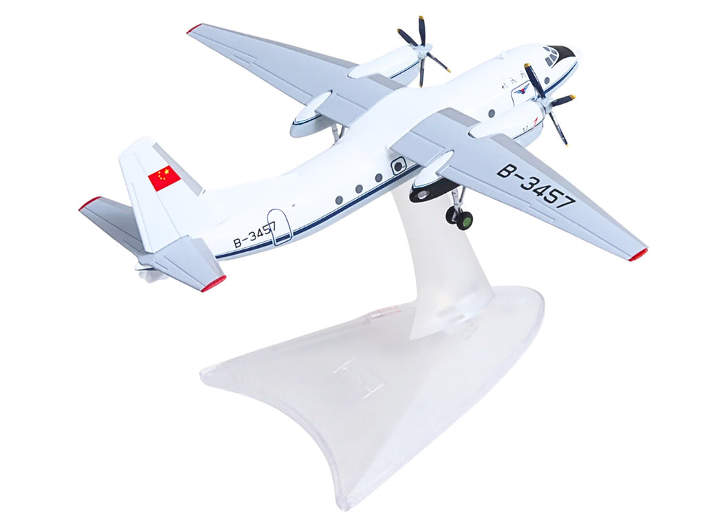 Xian Y-7 Commercial Aircraft "CAAC Airlines" (B-3457) White with Blue Stripes 1/200 Diecast Model by Herpa - image 4